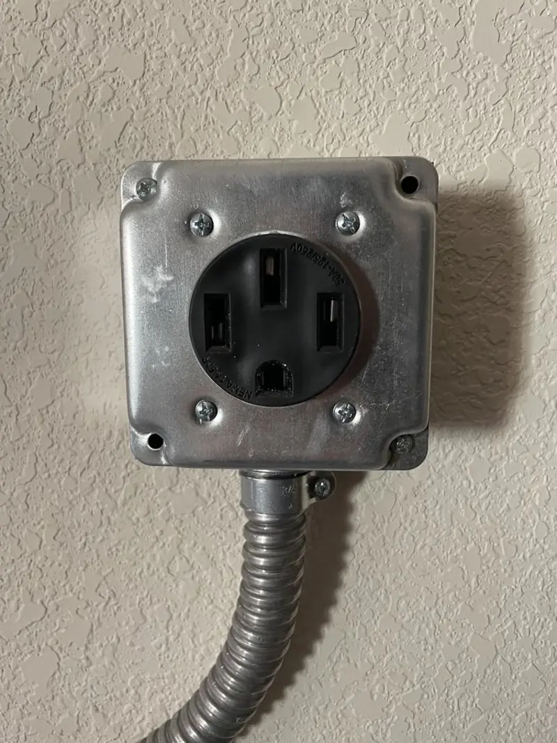 NEMA 14-50 outlet installed for Smart Home Electrical in Bull Run